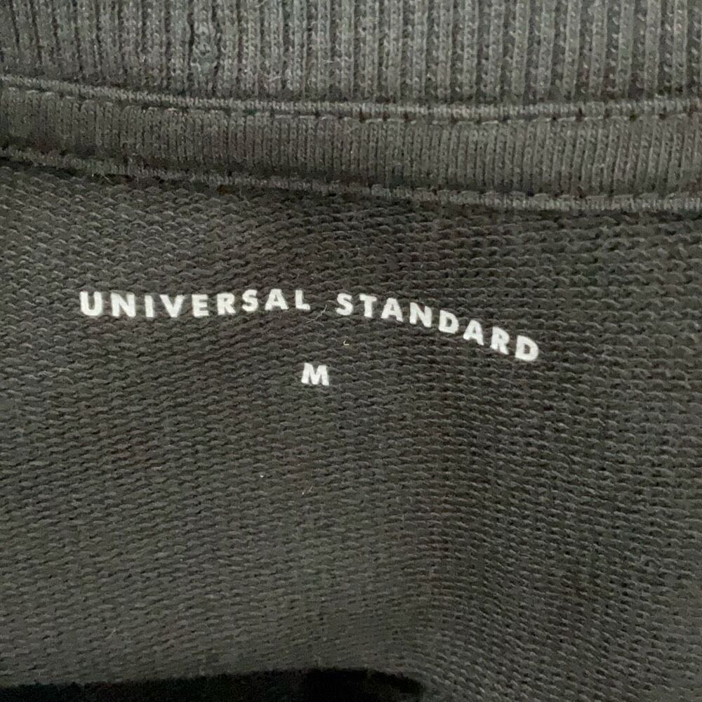 Universal Standard Black High Low Hem Pullover Sweatshirt Size Medium - Picture 3 of 10